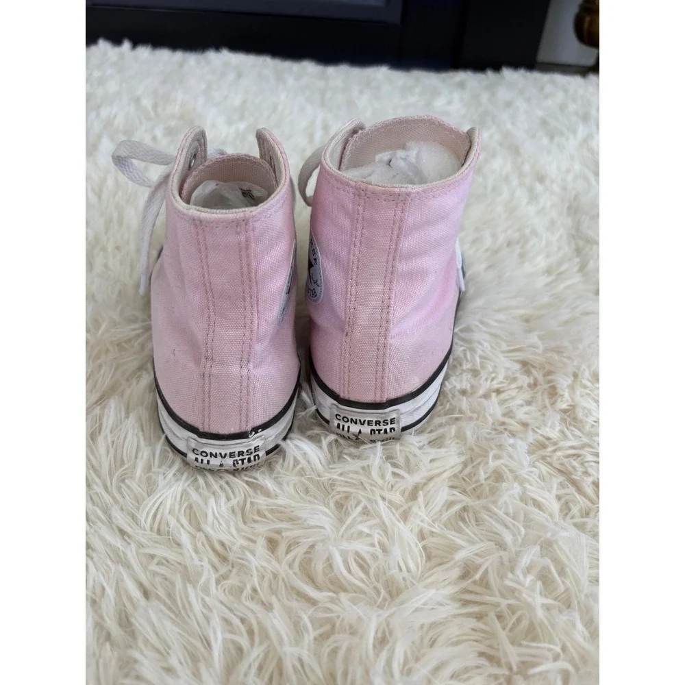 Converse Chuck Taylor All Star‎ High Top Pink Canvas Sneakers Youth Size 2